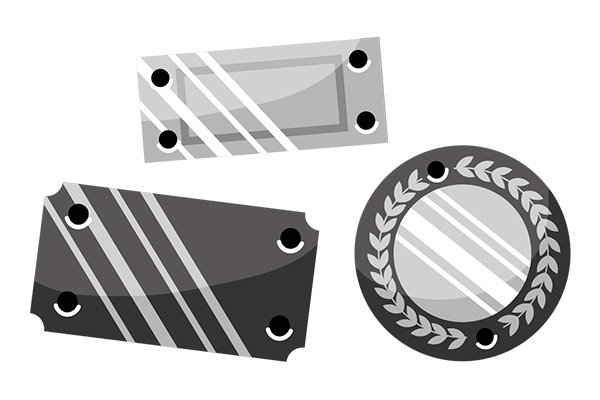 Внутренние и наружные таблички, шильдики на заказ